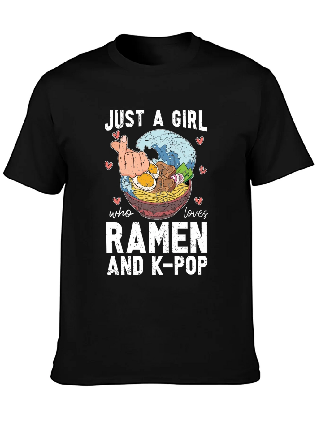 Just A Girl Who Loves Ramen & K-Pop T-Shirt product image 3