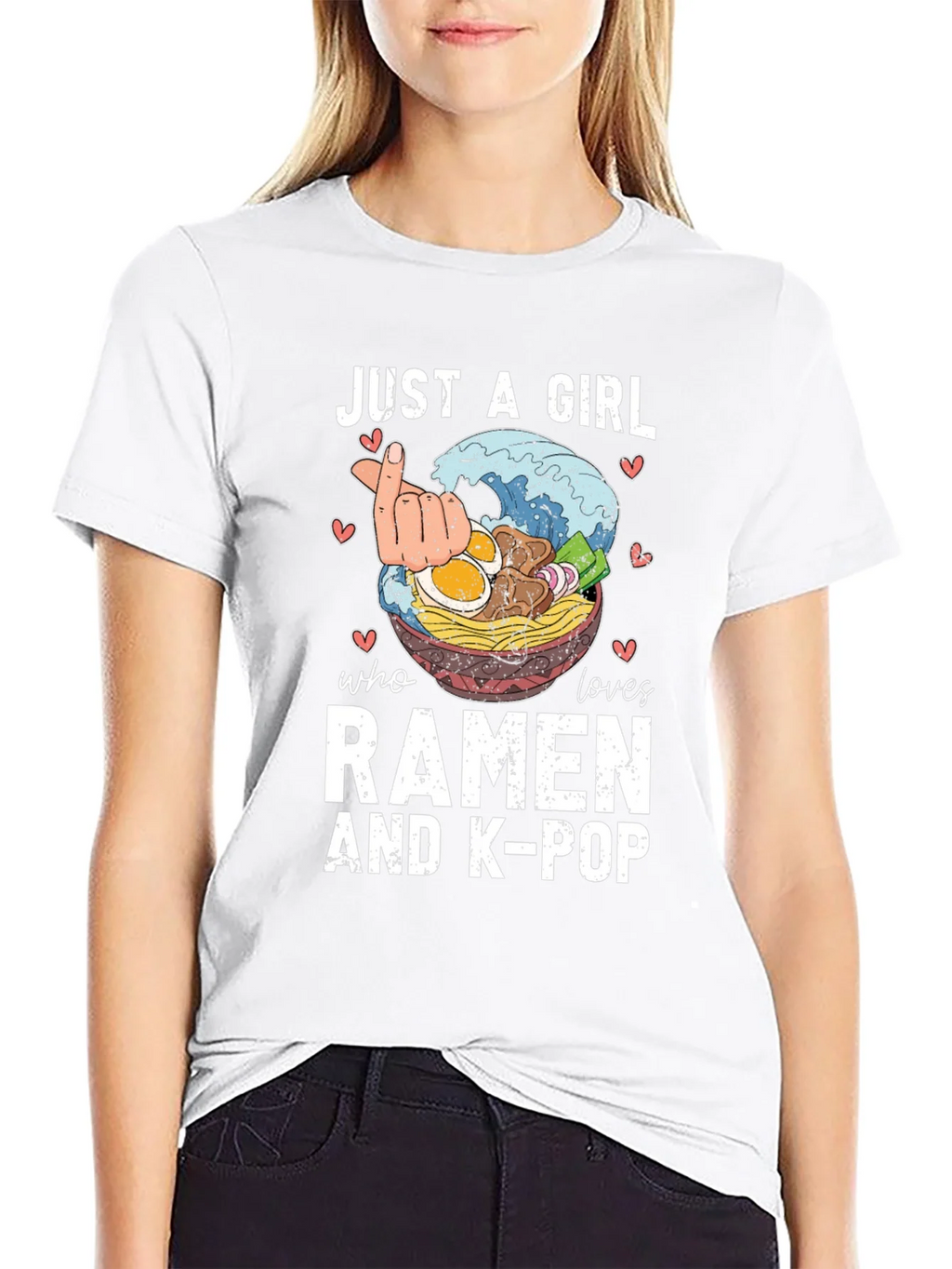 Just A Girl Who Loves Ramen & K-Pop T-Shirt product image 8