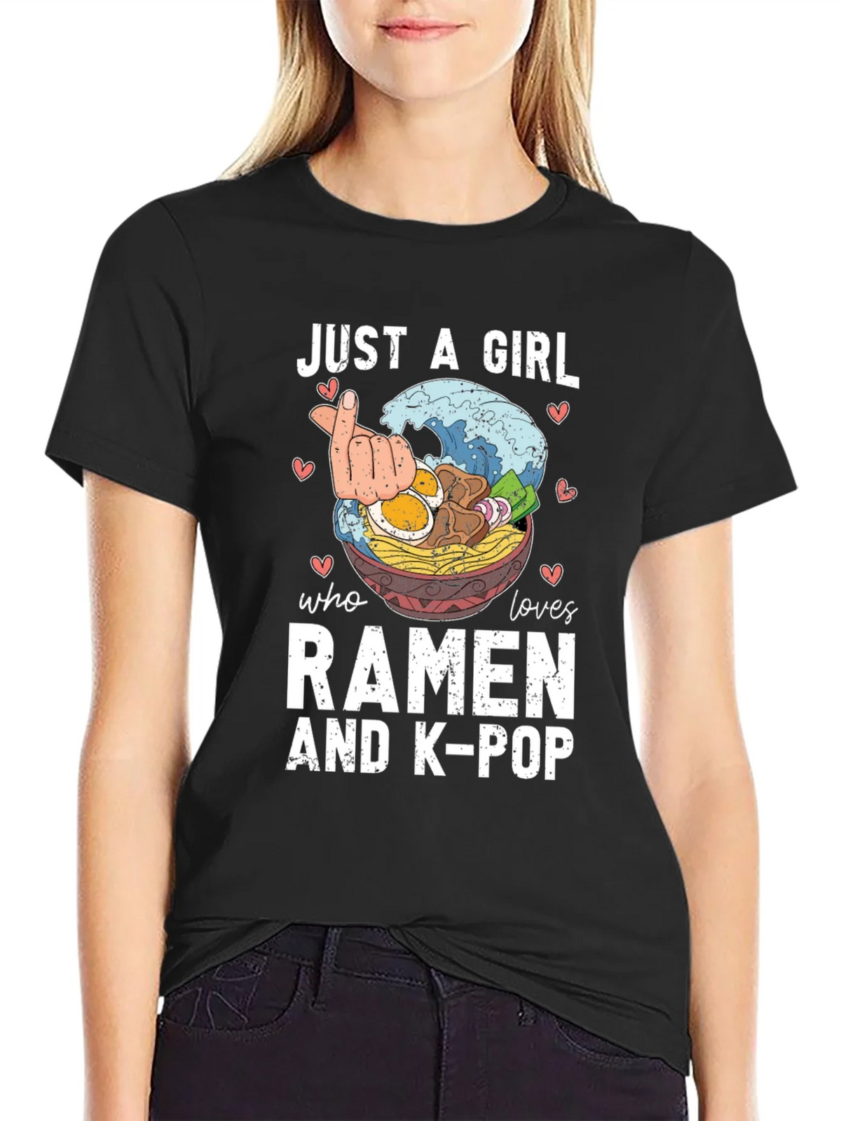 Just A Girl Who Loves Ramen & K-Pop T-Shirt product image 2