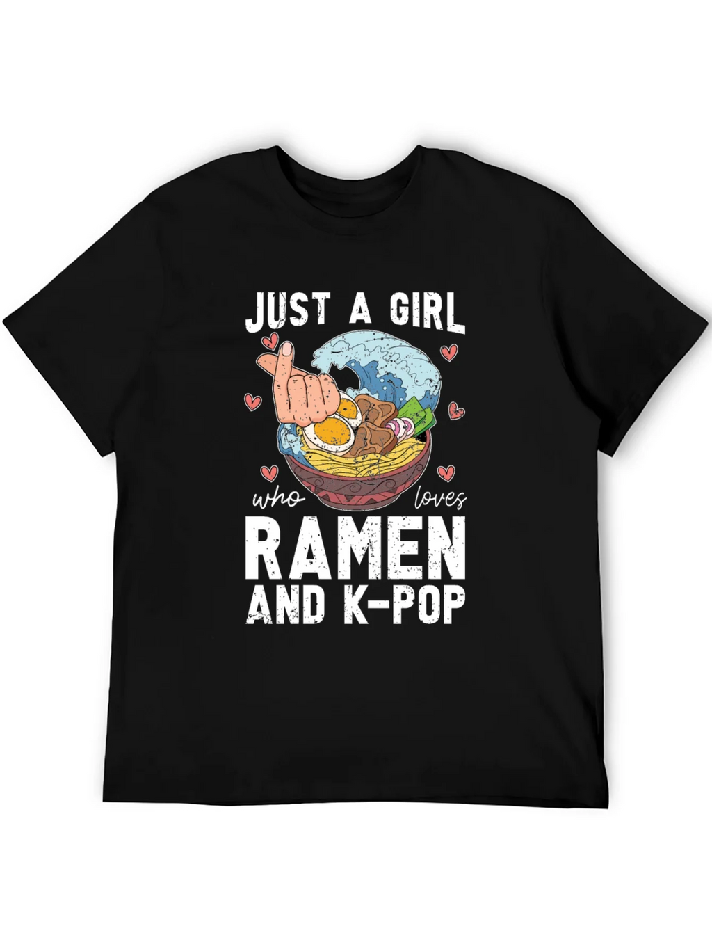 Just A Girl Who Loves Ramen & K-Pop T-Shirt product image 5