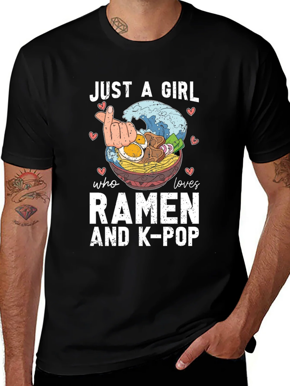 Just A Girl Who Loves Ramen & K-Pop T-Shirt product image 1