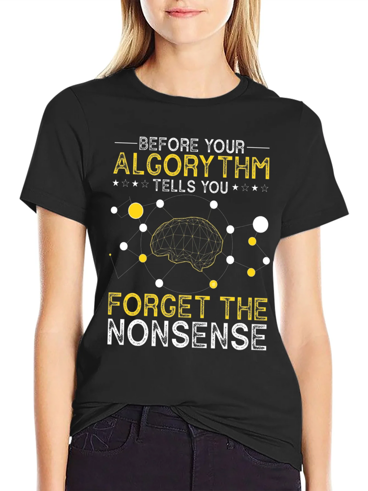 Algorithm Humor Graphic T-Shirt product image 2
