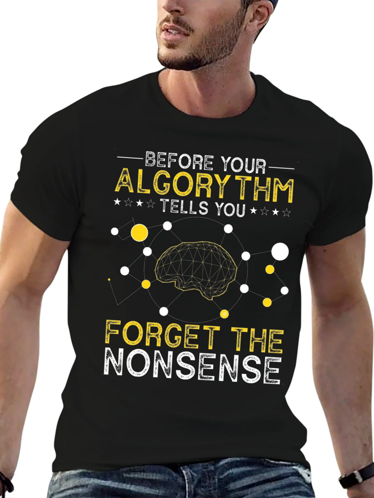 Algorithm Humor Graphic T-Shirt product image 6