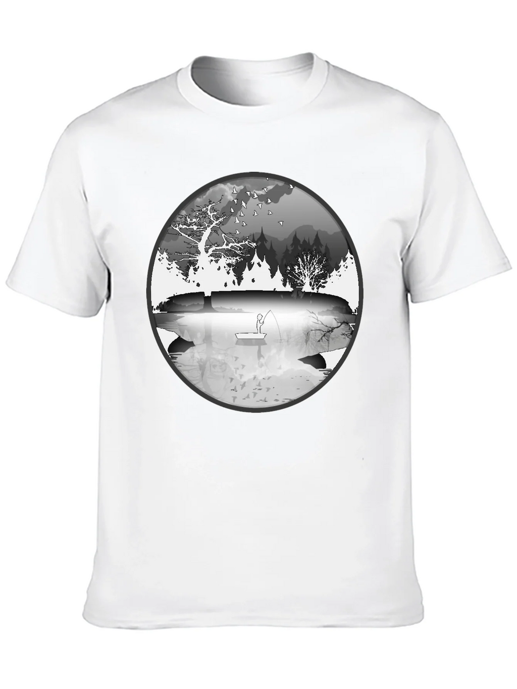 Nature Fisherman Graphic Tee - Classic Black product image 9