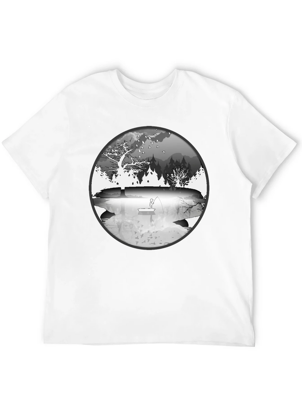 Nature Fisherman Graphic Tee - Classic Black product image 11