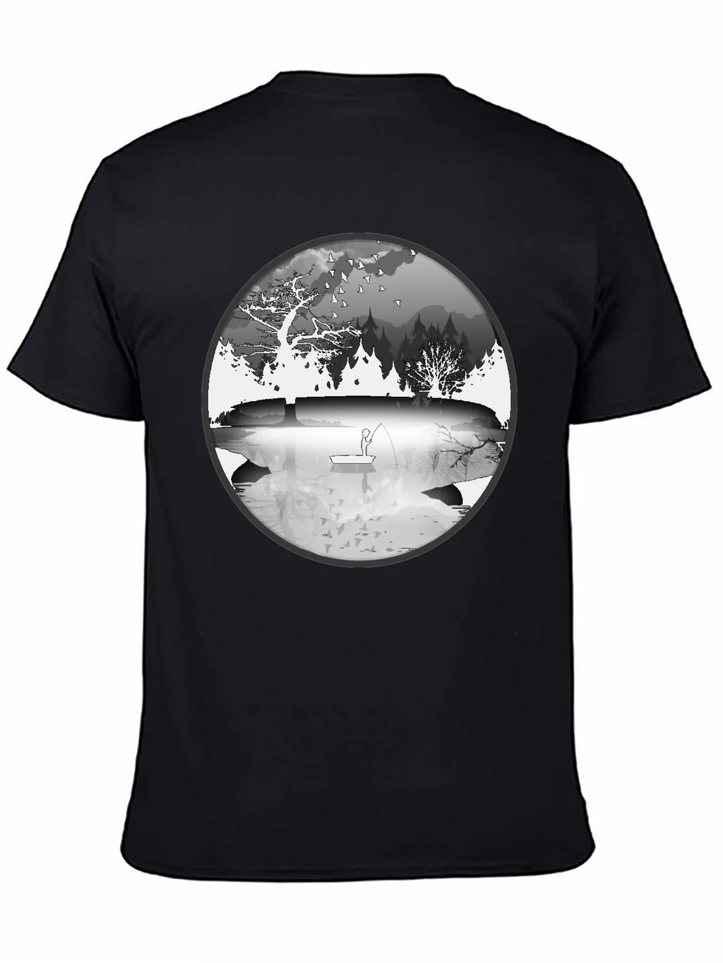 Nature Fisherman Graphic Tee - Classic Black product image 4