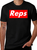 Reps Graphic Tee - Black Cotton Shirt product image 1