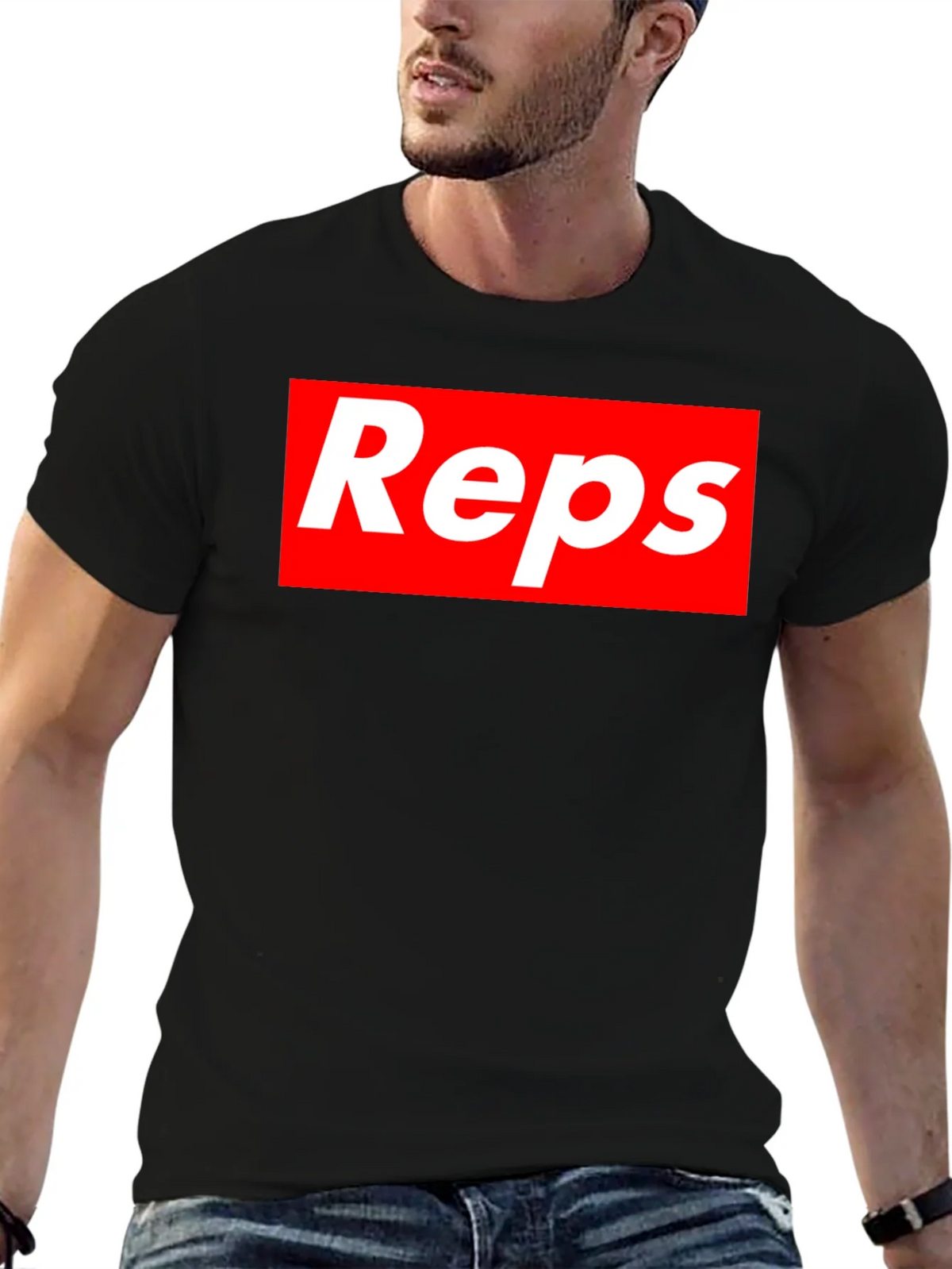 Reps Graphic Tee - Black Cotton Shirt product image 6