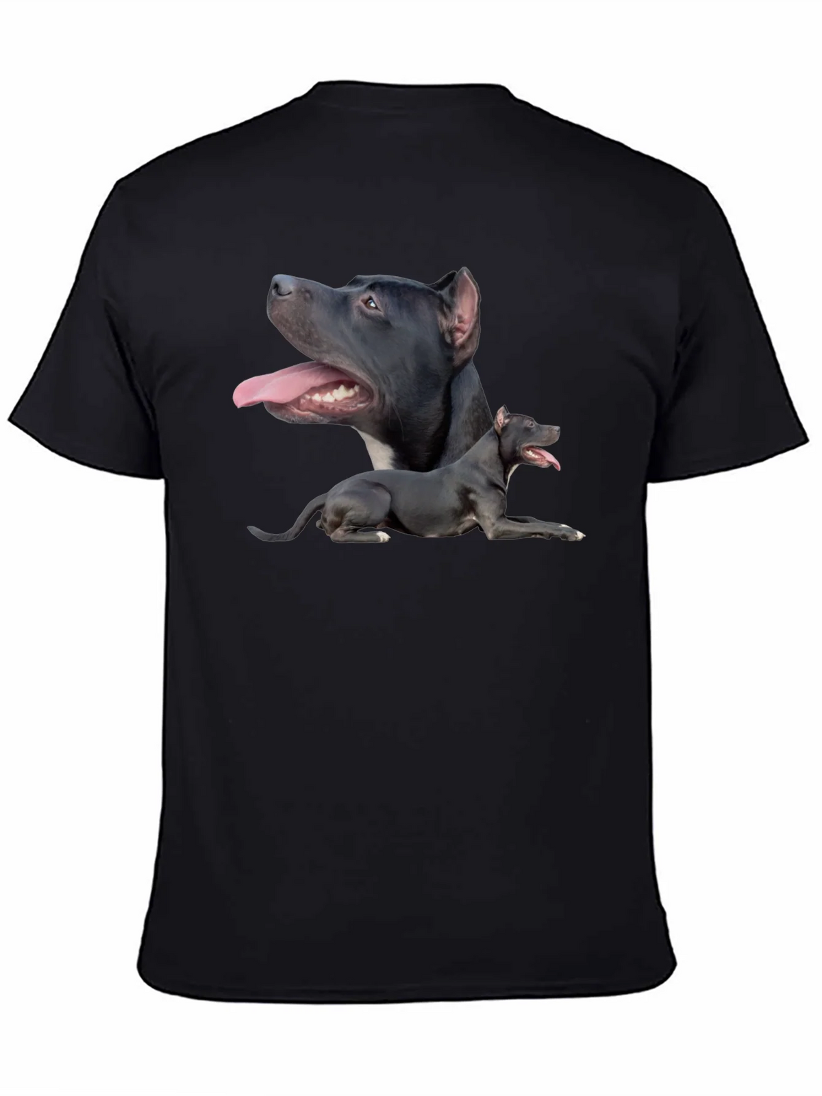 Pit Bull Dog Graphic Tee - Black Cotton T-Shirt product image 4