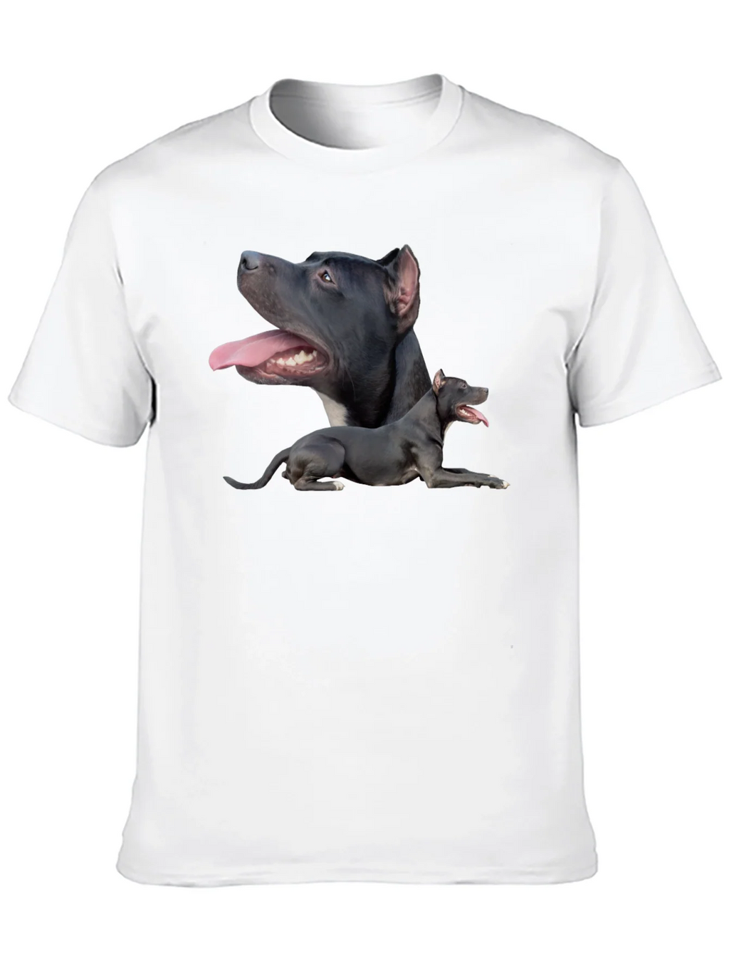 Pit Bull Dog Graphic Tee - Black Cotton T-Shirt product image 9