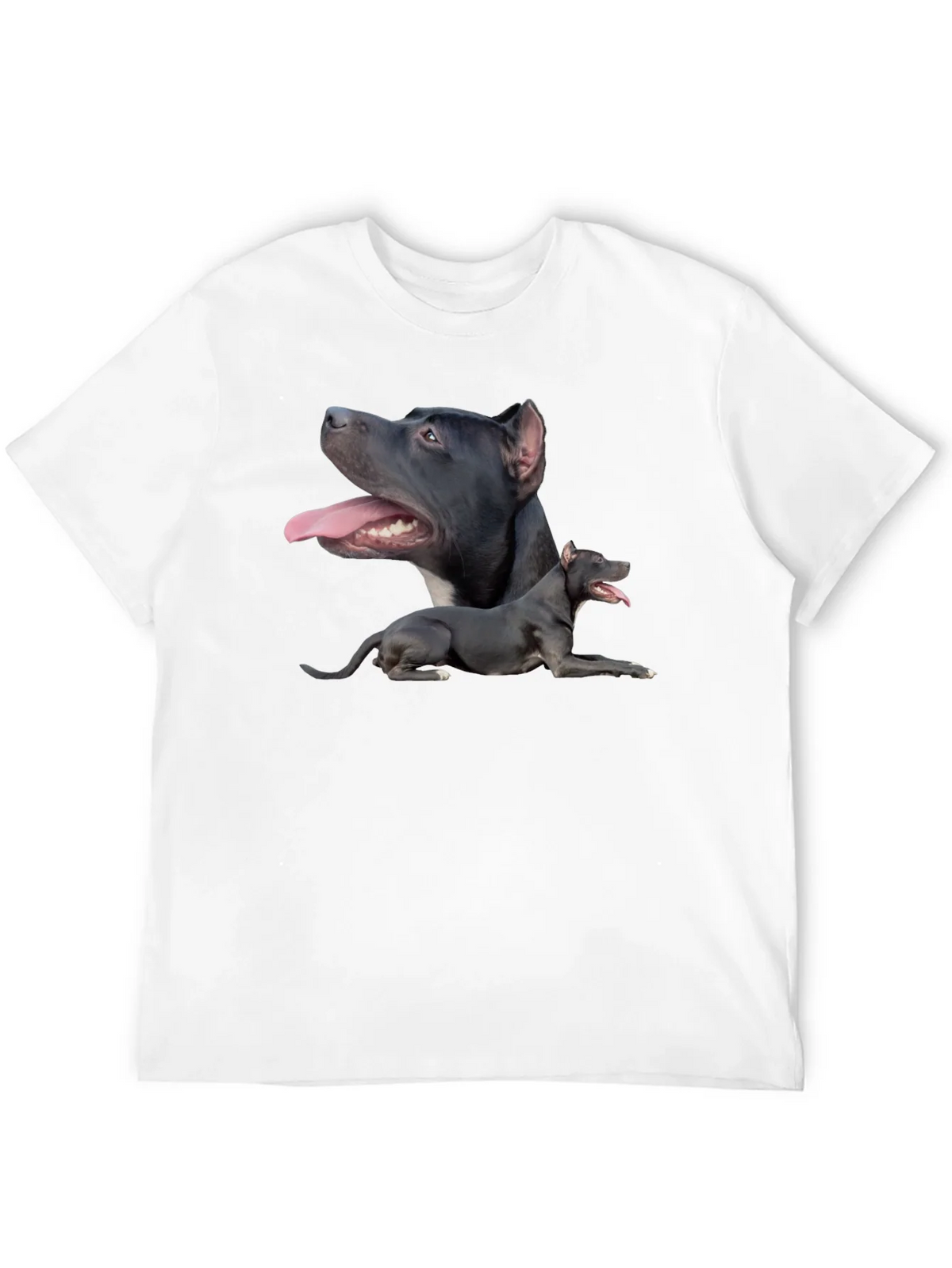 Pit Bull Dog Graphic Tee - Black Cotton T-Shirt product image 11