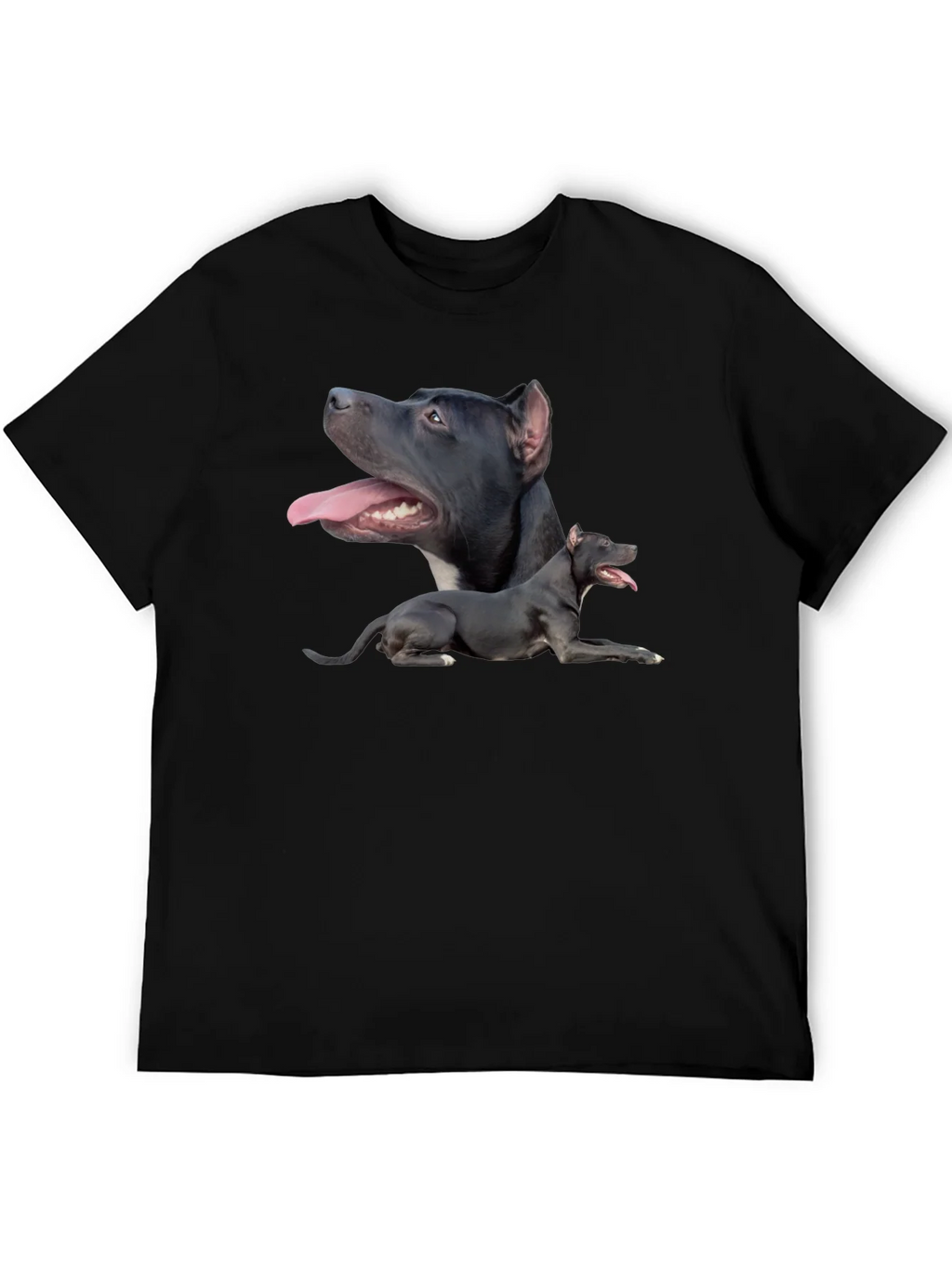 Pit Bull Dog Graphic Tee - Black Cotton T-Shirt product image 5