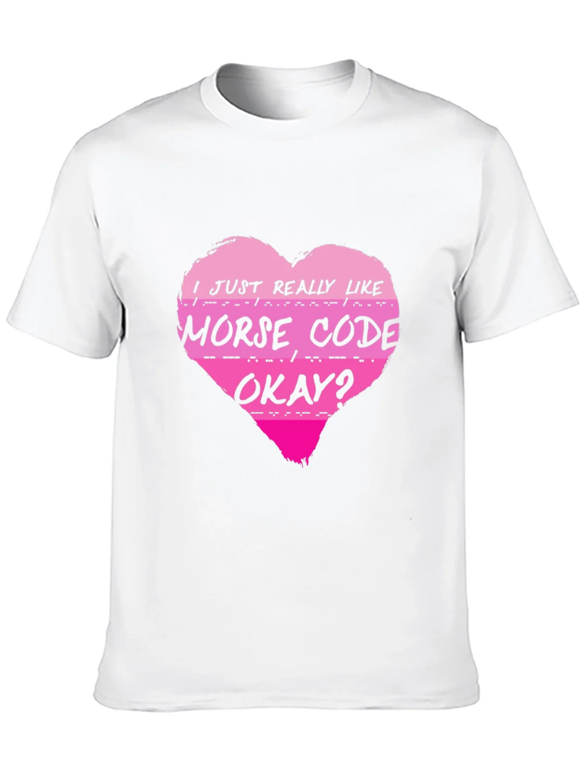 Morse Code Heart T-Shirt - I Just Really Like product image 9