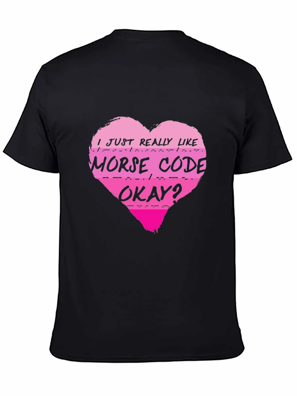 Morse Code Heart T-Shirt - I Just Really Like product image 4
