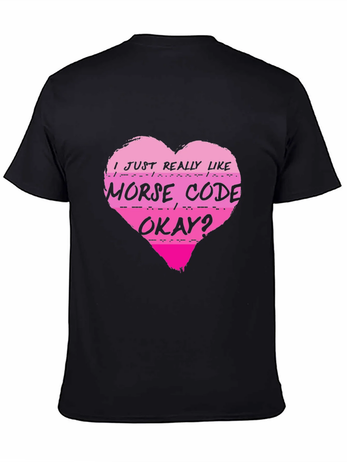 Morse Code Heart T-Shirt - I Just Really Like product image 4