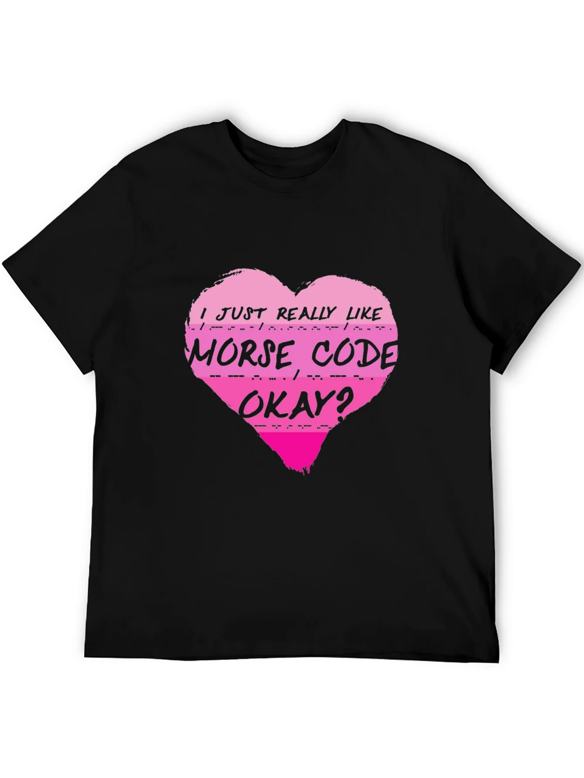 Morse Code Heart T-Shirt - I Just Really Like product image 5