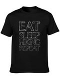 Eat Sleep Hiking Repeat Graphic T-Shirt product image 1
