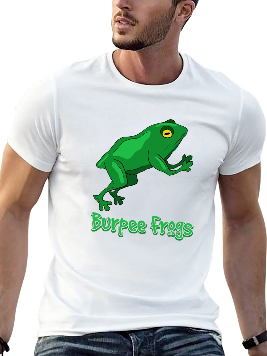 Burpee Frogs Graphic Tee - Black Cotton T-Shirt product image 12