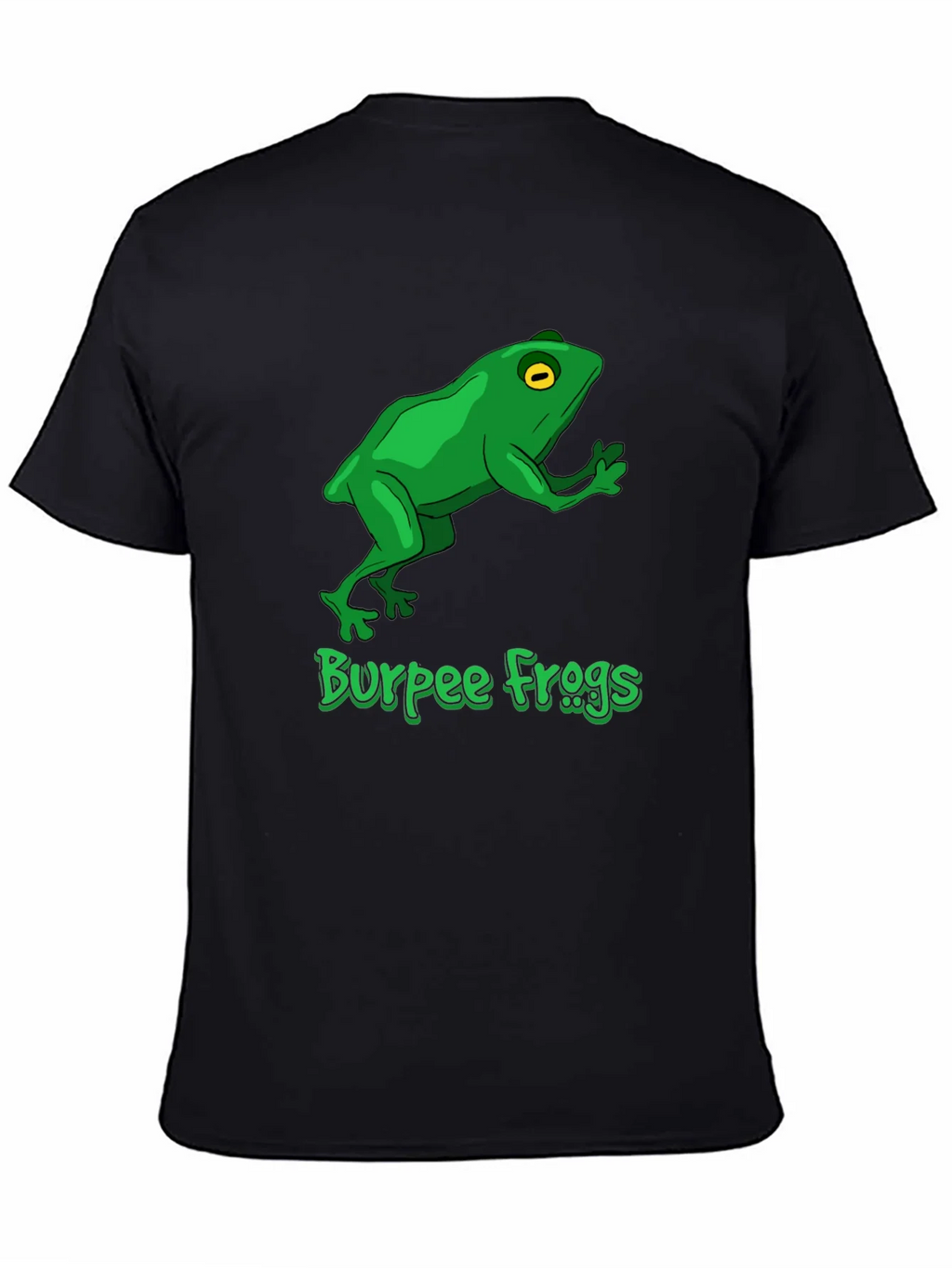 Burpee Frogs Graphic Tee - Black Cotton T-Shirt product image 4