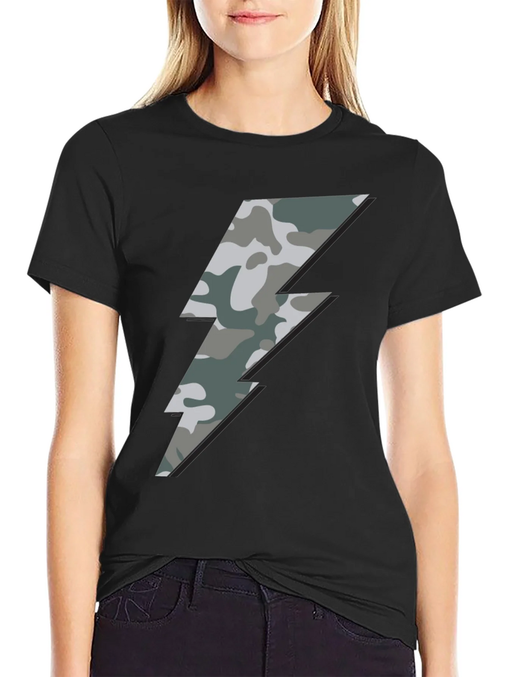 Camo Bolt Graphic Tee - Stylish Mens Casual Shirt product image 2