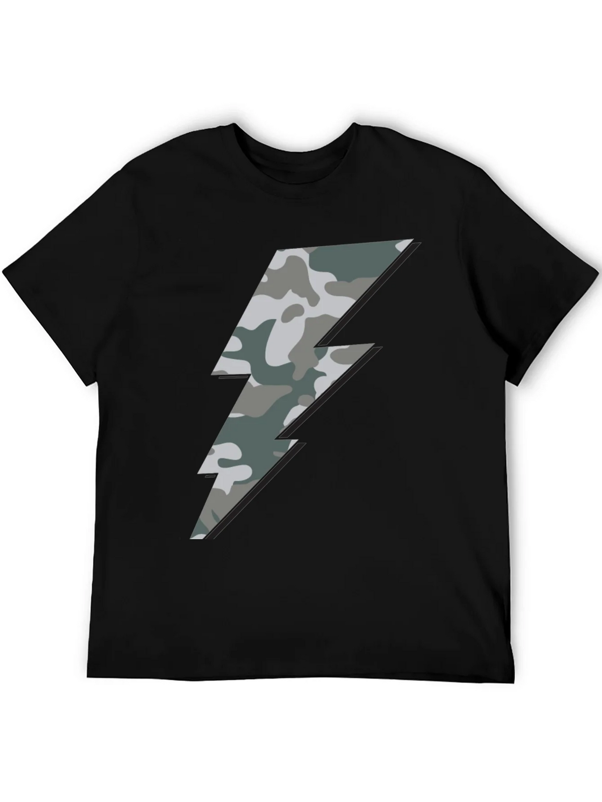 Camo Bolt Graphic Tee - Stylish Mens Casual Shirt product image 5