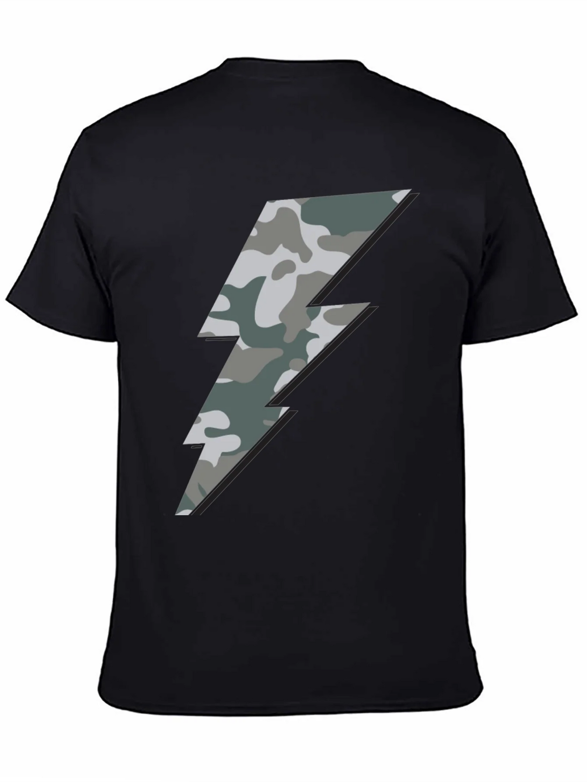 Camo Bolt Graphic Tee - Stylish Mens Casual Shirt product image 4
