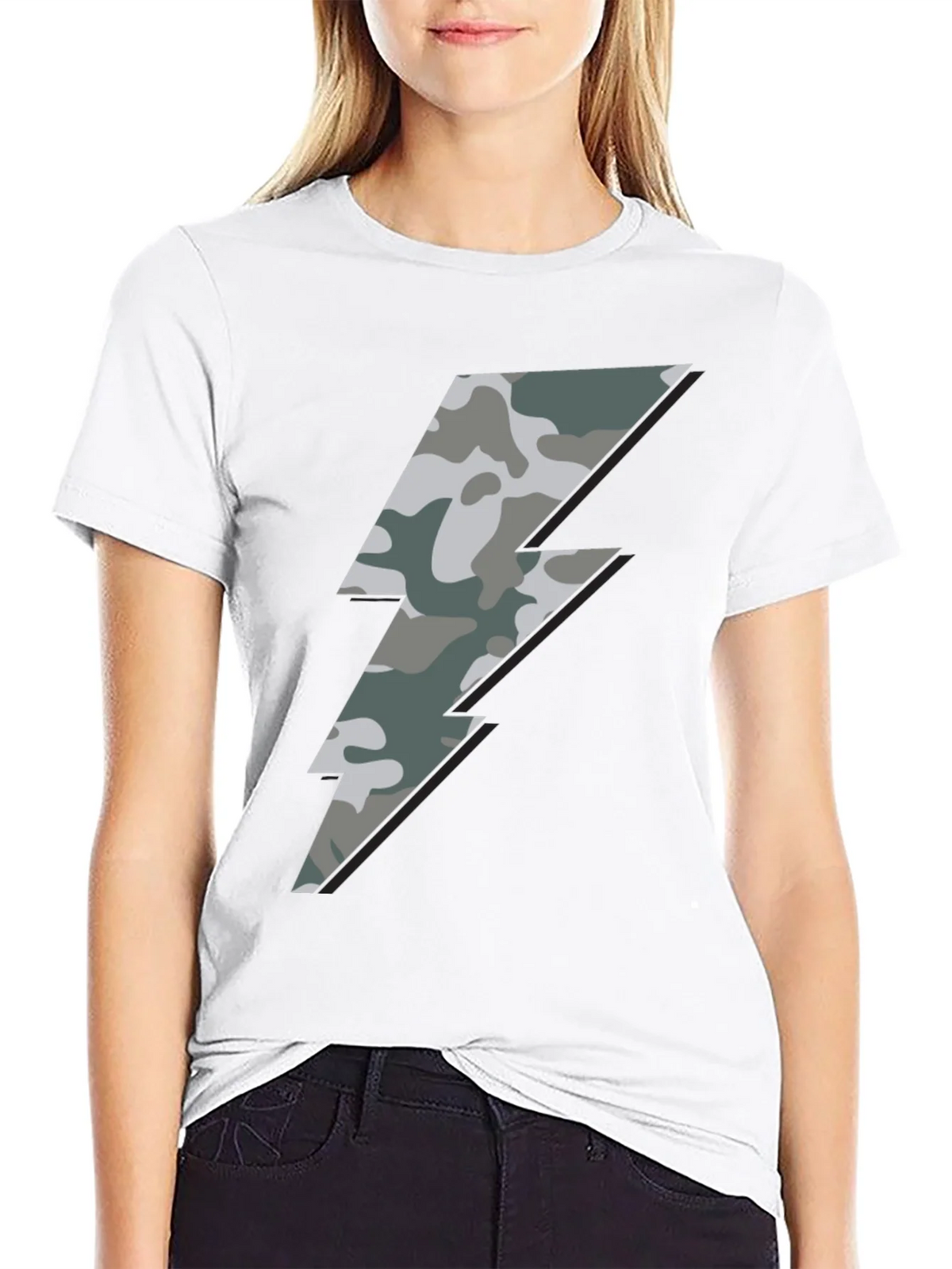 Camo Bolt Graphic Tee - Stylish Mens Casual Shirt product image 8