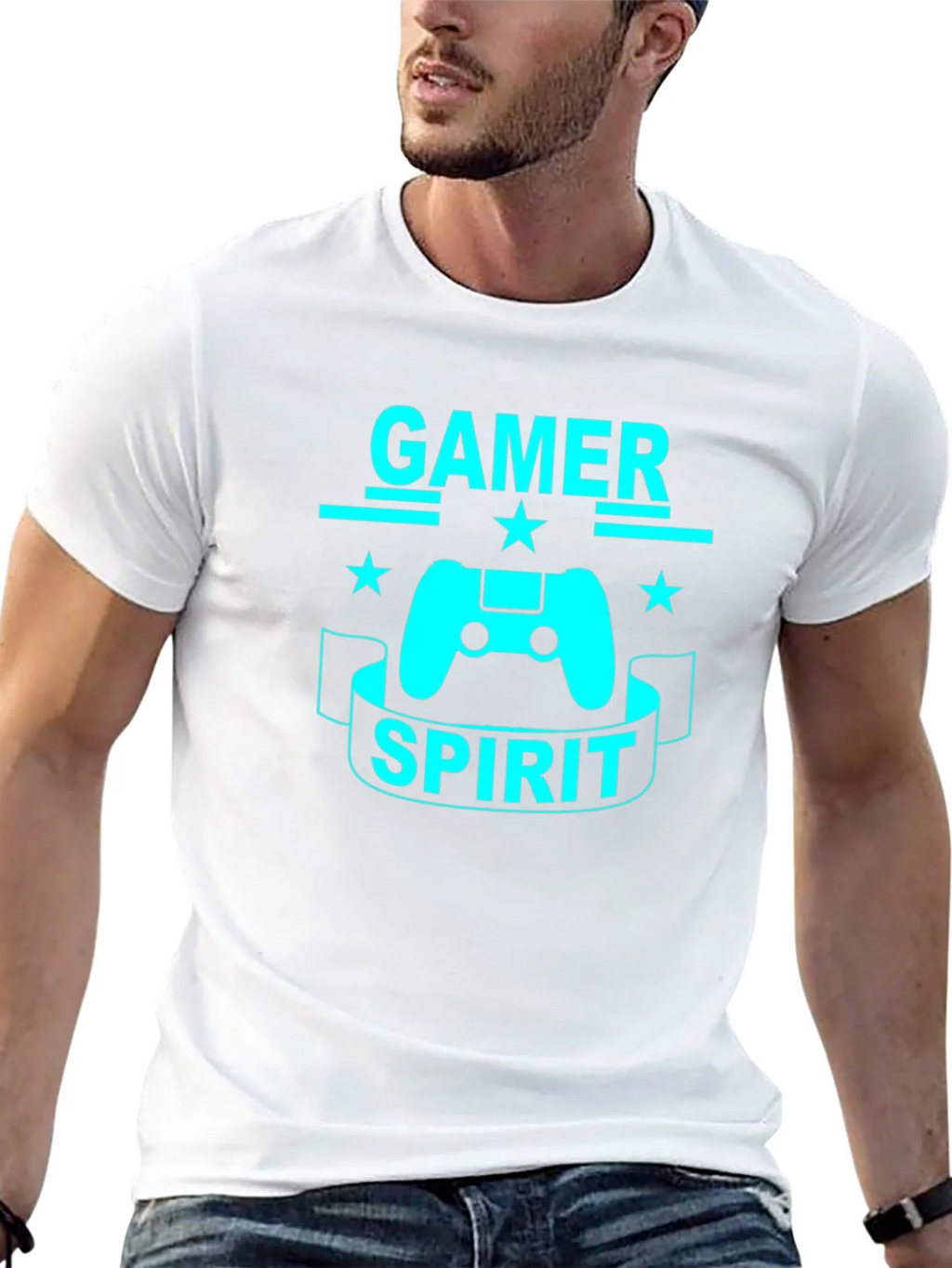 Gamer Spirit T-Shirt - Black Cotton Tee for Gaming product image 11