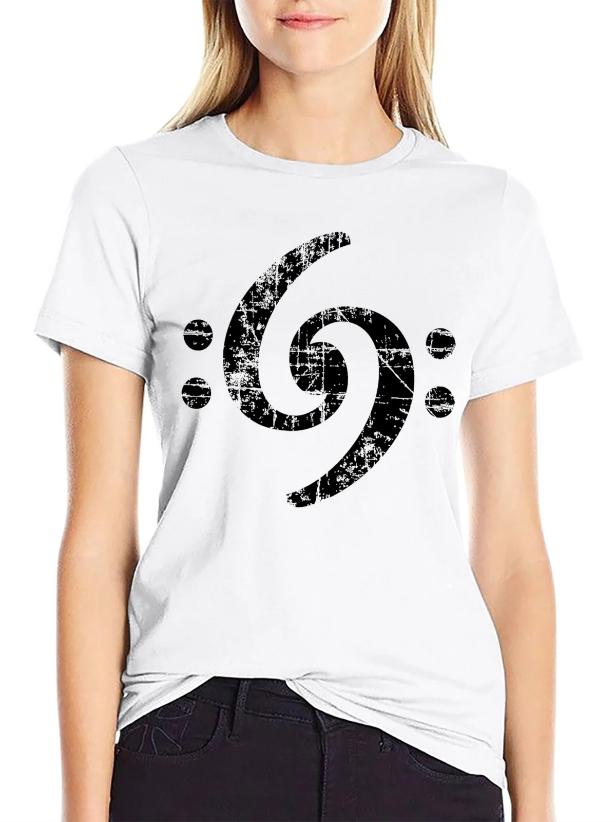 Bass Clef Symbol Graphic Tee - Black product image 8