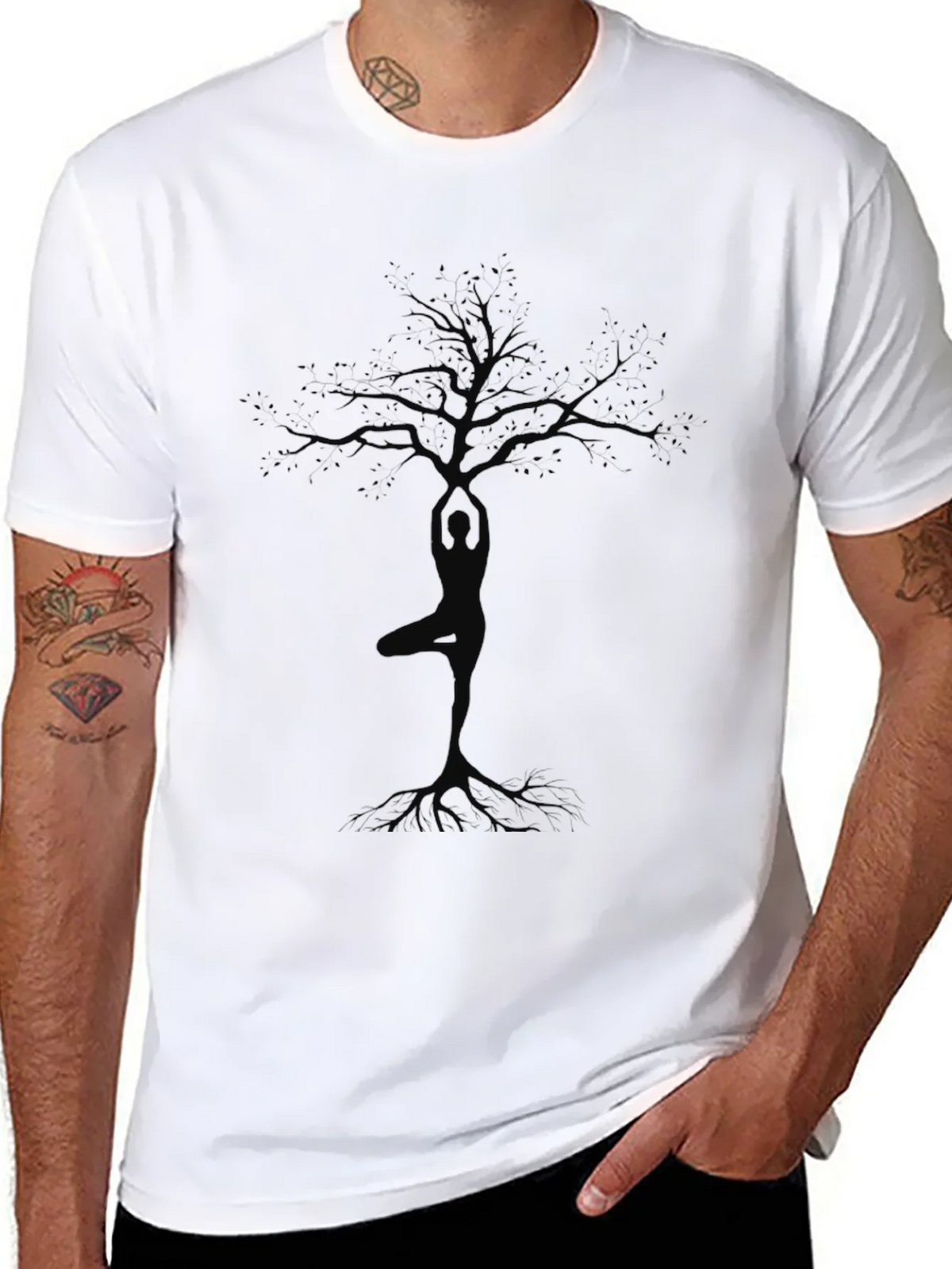 Yoga Tree Graphic Tee - Nature Inspired Comfort product image 3