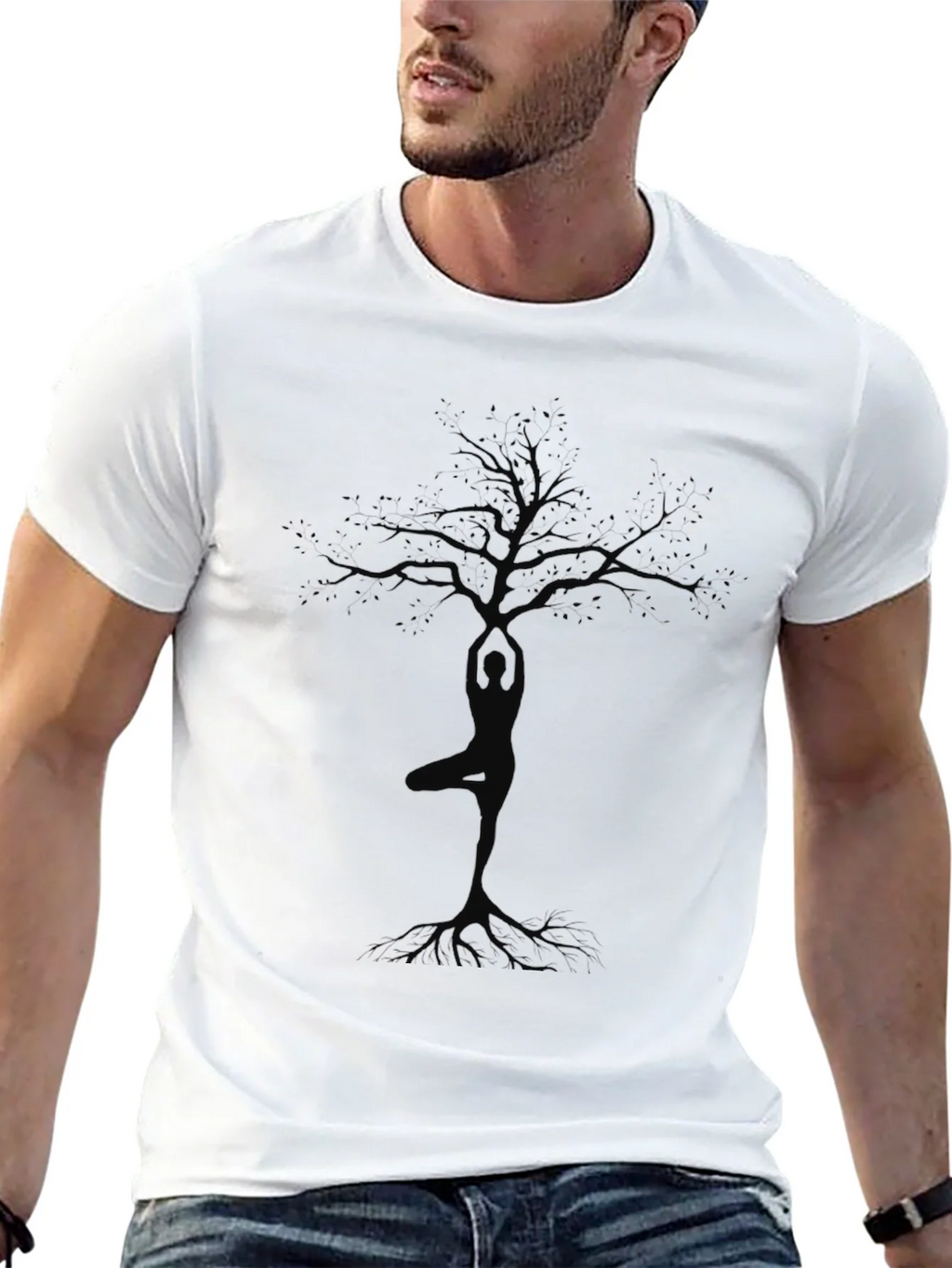 Yoga Tree Graphic Tee - Nature Inspired Comfort product image 5