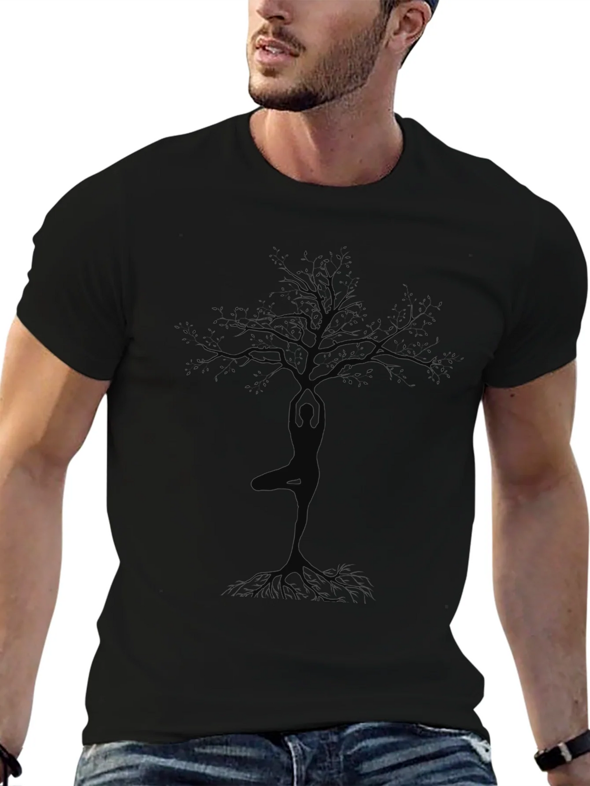 Yoga Tree Graphic Tee - Nature Inspired Comfort product image 2
