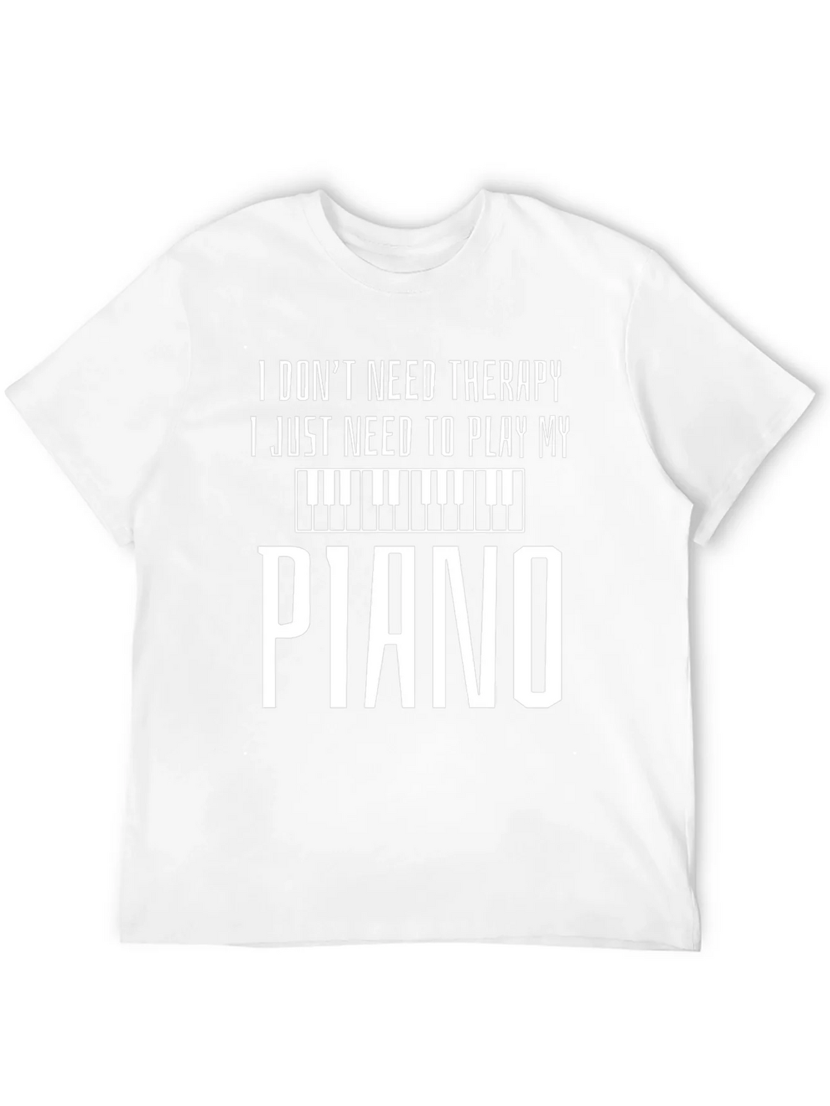 Piano Therapy Tee - Musicians Humor T-Shirt product image 11