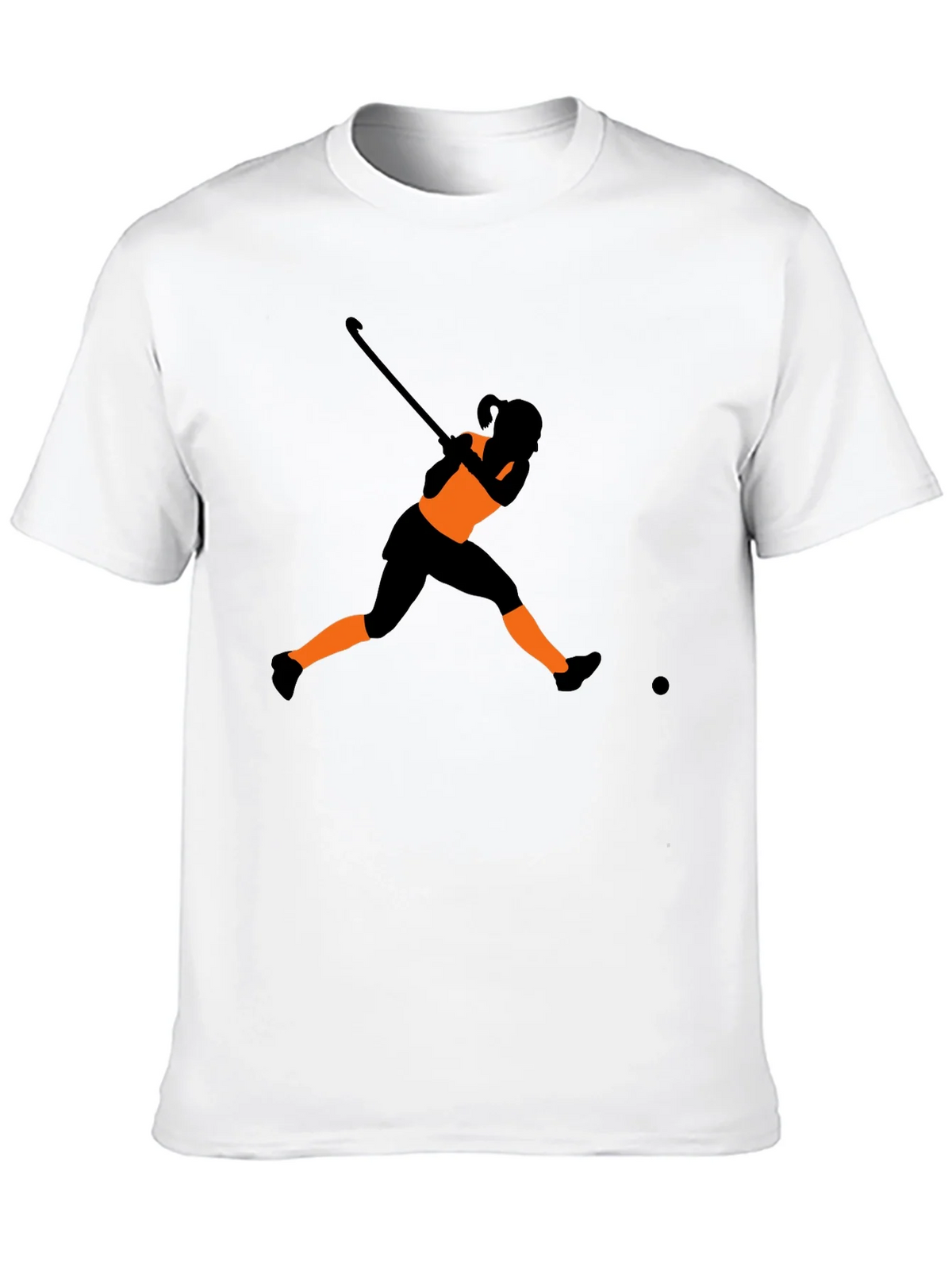 Hockey Player Silhouette Black T-Shirt product image 9
