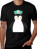 Nurse Penguin Graphic T-Shirt product image 1