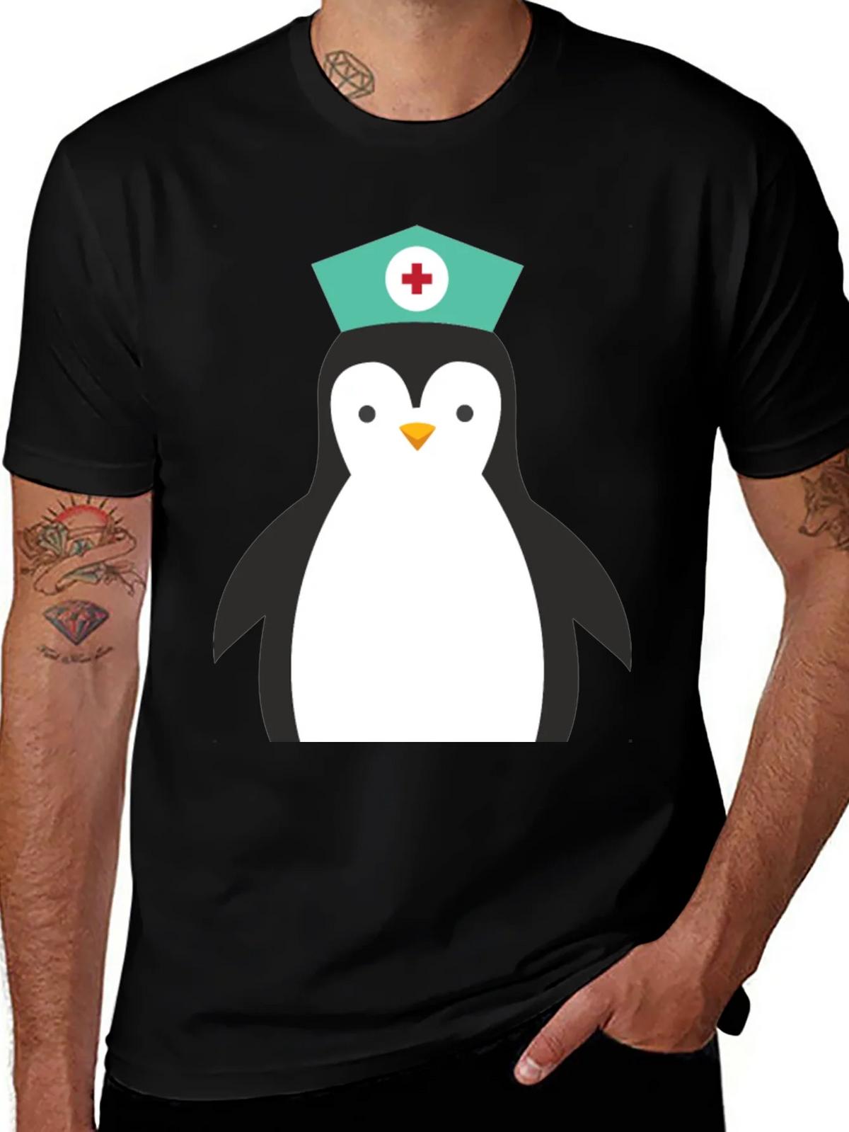 Nurse Penguin Graphic T-Shirt product image 1