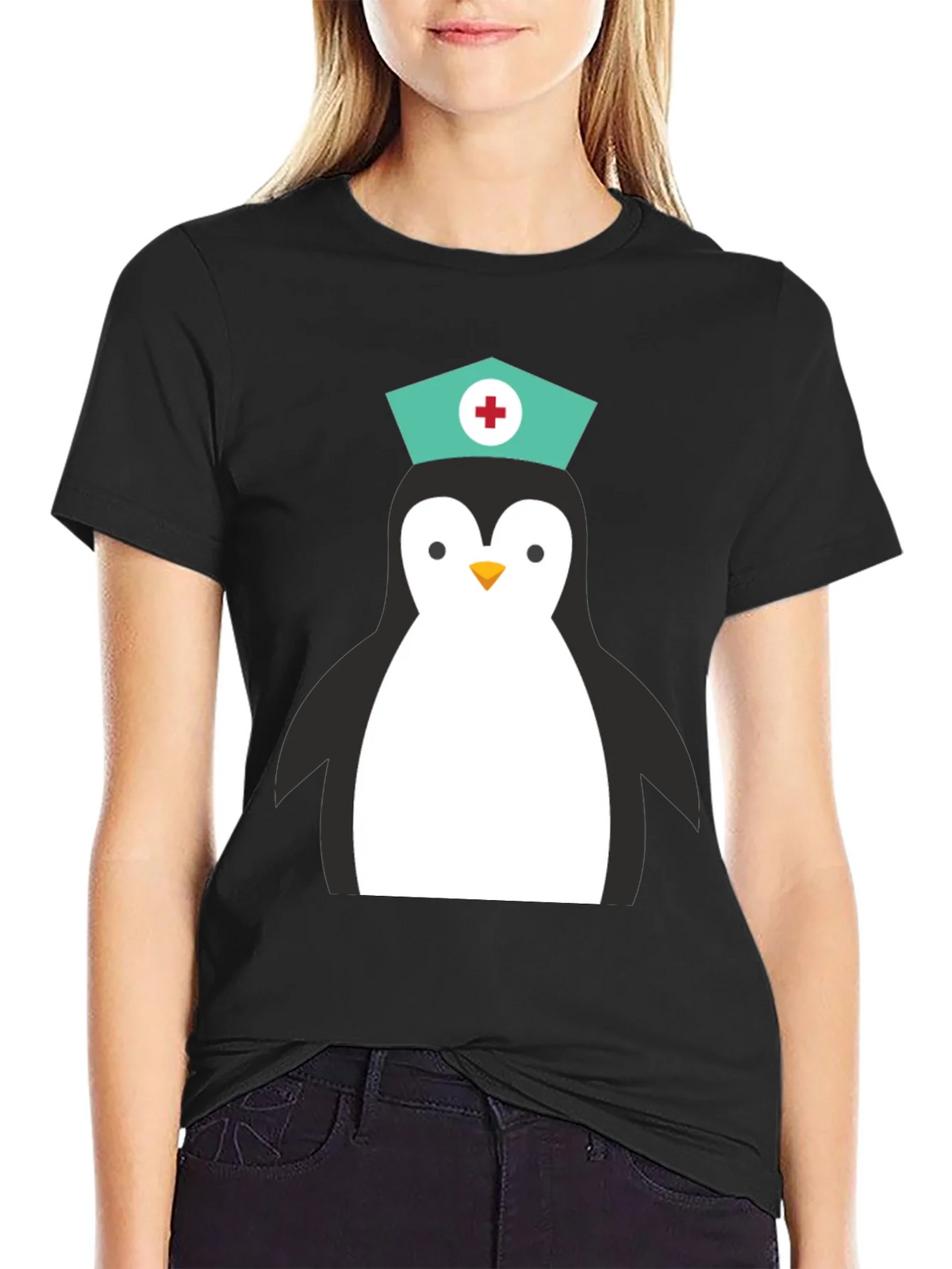 Nurse Penguin Graphic T-Shirt product image 2