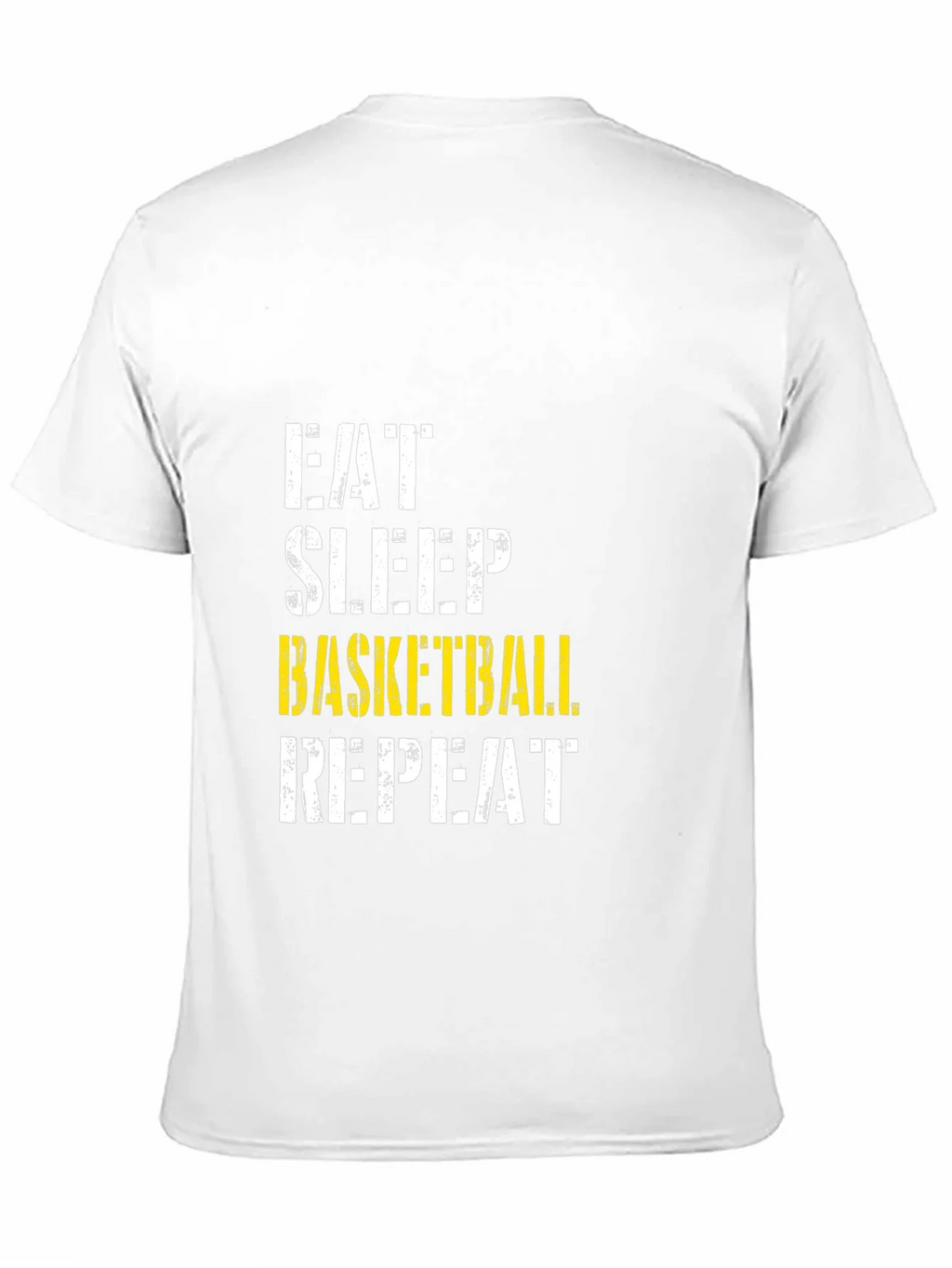Eat Sleep Basketball Repeat Black Graphic T-Shirt product image 10