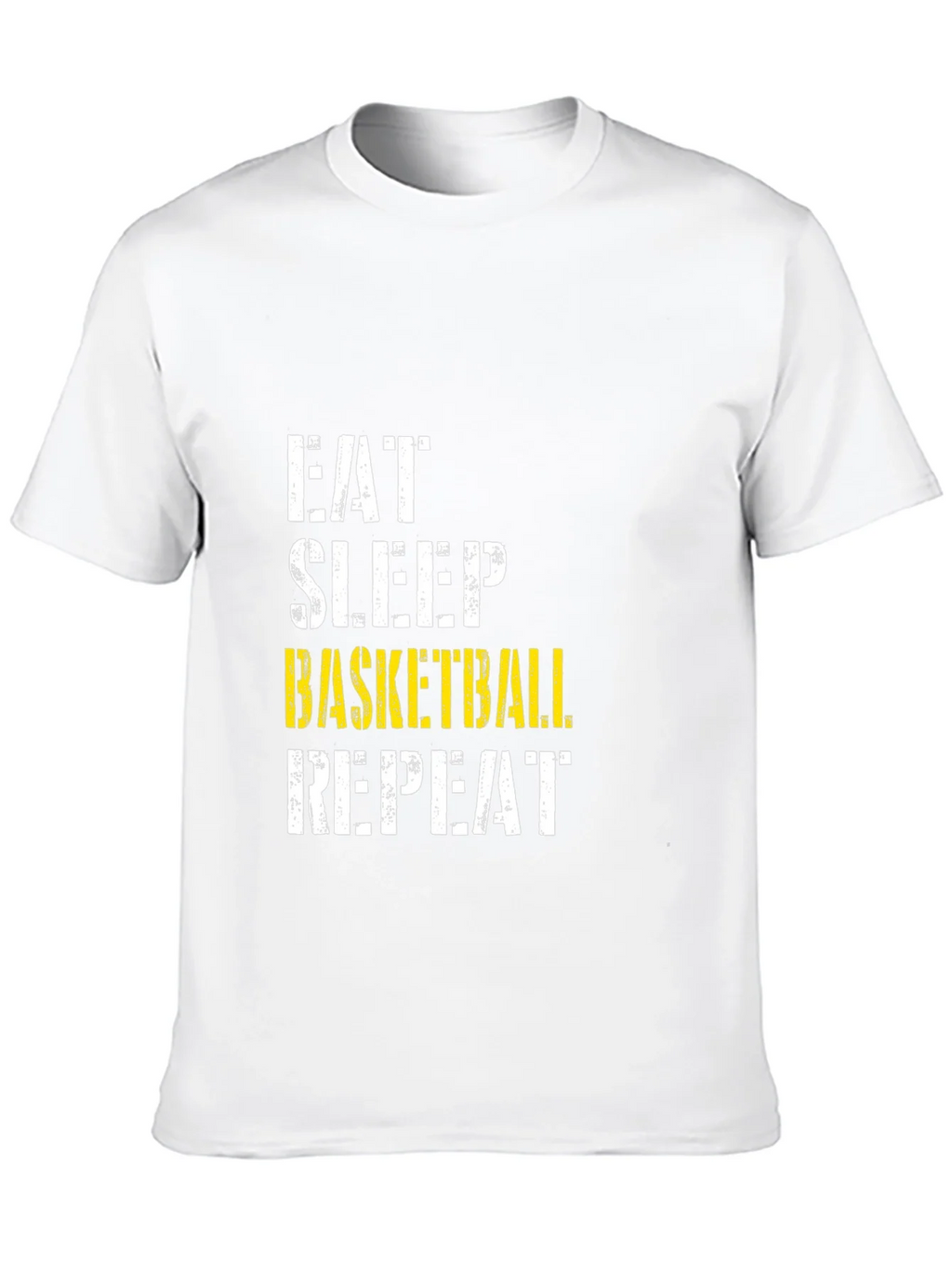 Eat Sleep Basketball Repeat Black Graphic T-Shirt product image 9
