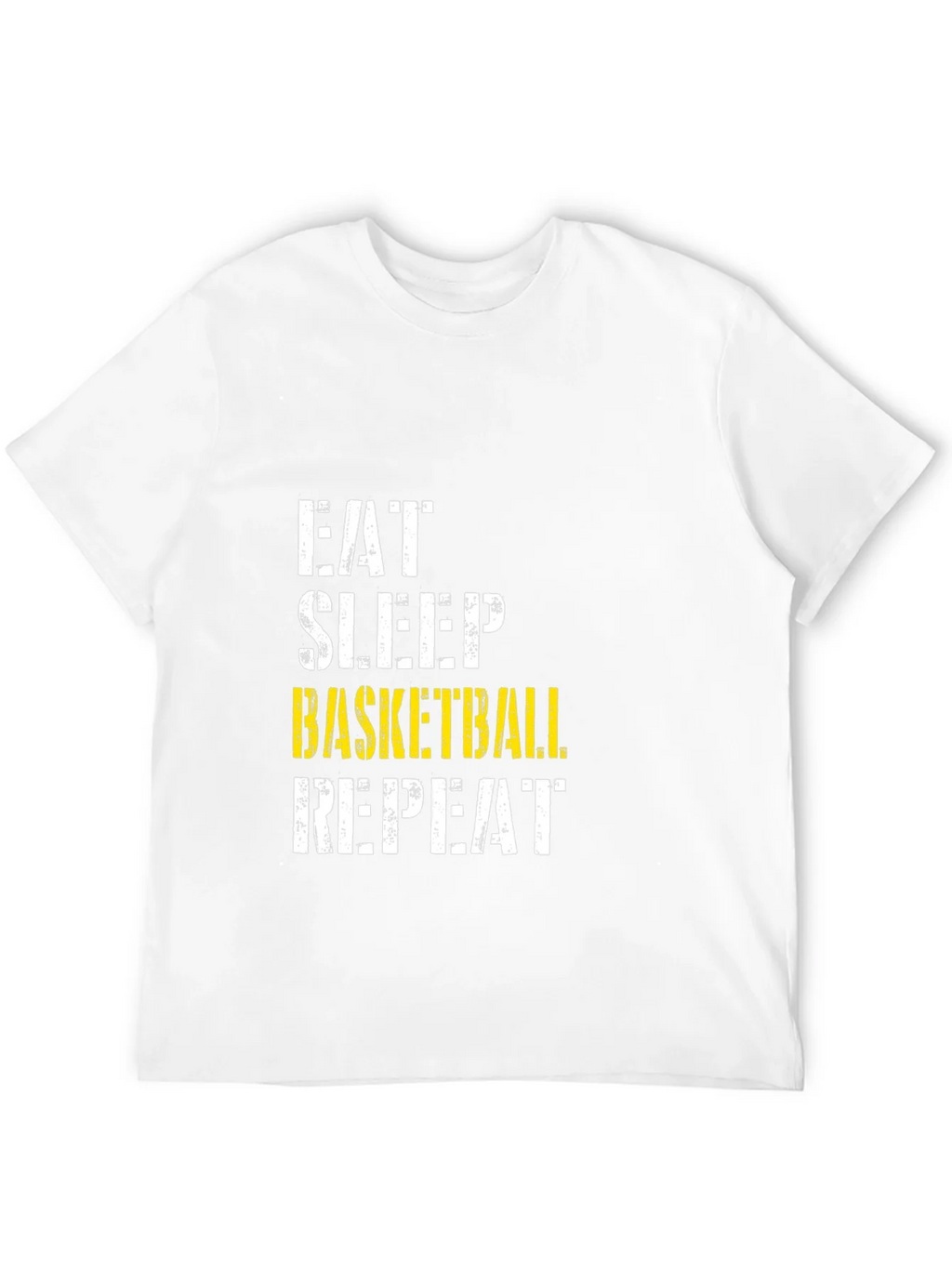 Eat Sleep Basketball Repeat Black Graphic T-Shirt product image 11