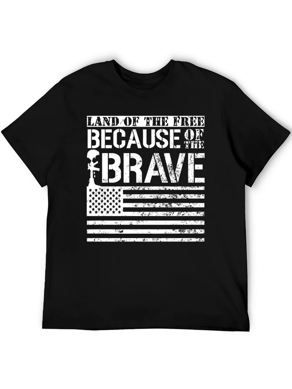 Land of the Free Brave T-Shirt USA Flag product image 5