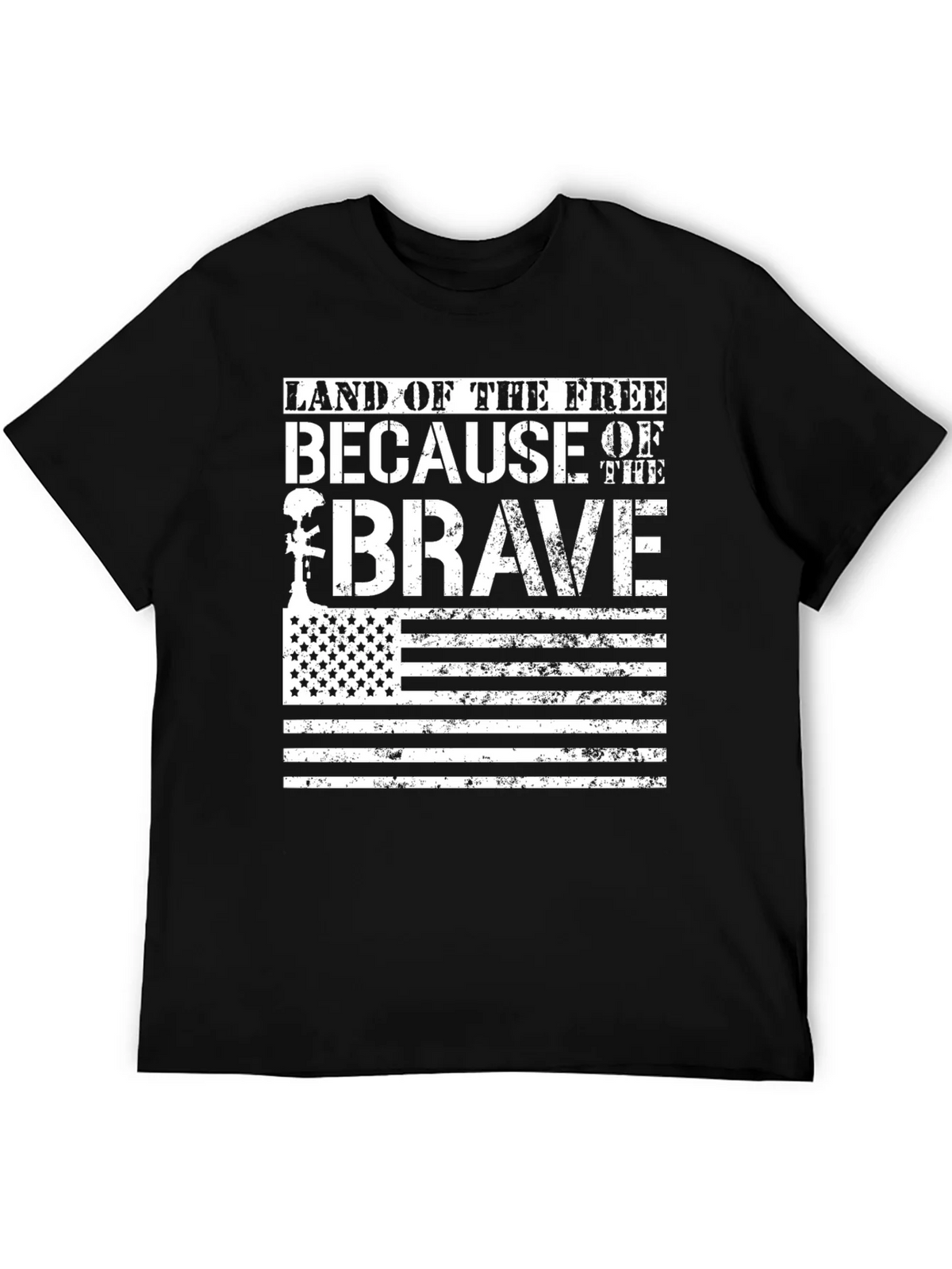 Land of the Free Brave T-Shirt USA Flag product image 5
