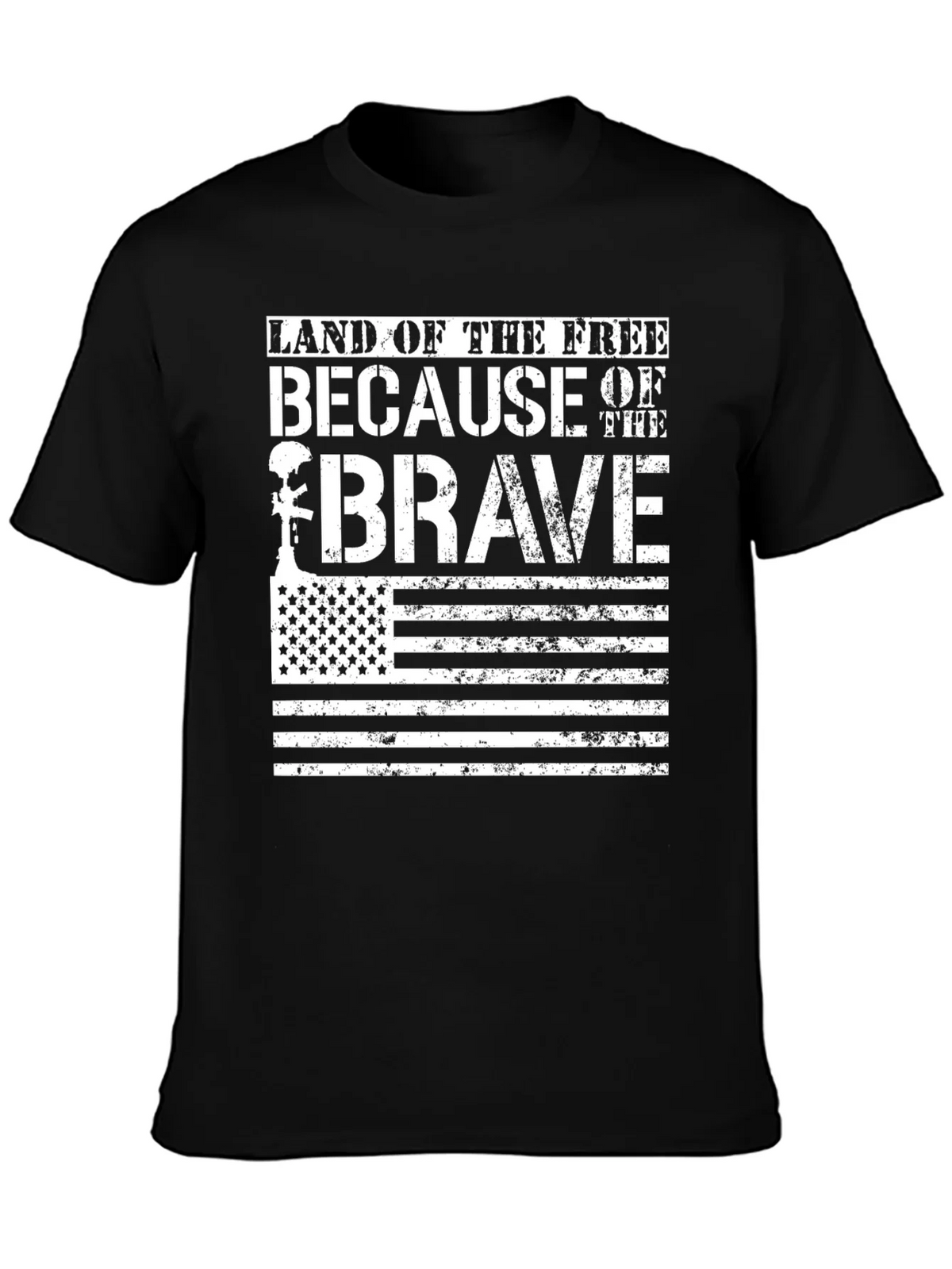 Land of the Free Brave T-Shirt USA Flag product image 3