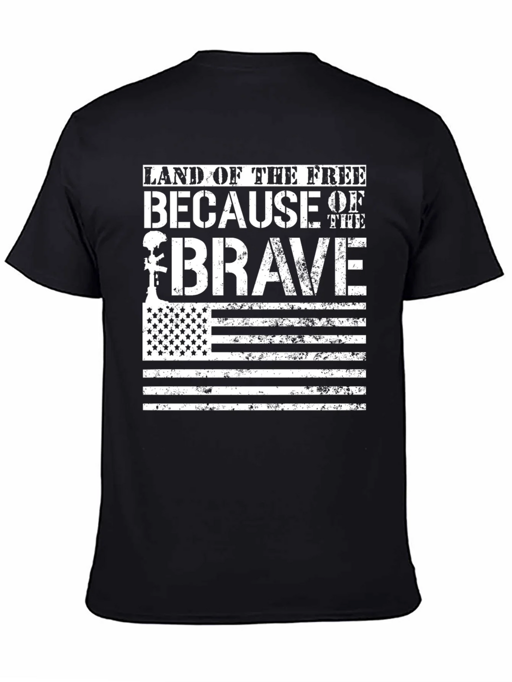 Land of the Free Brave T-Shirt USA Flag product image 4
