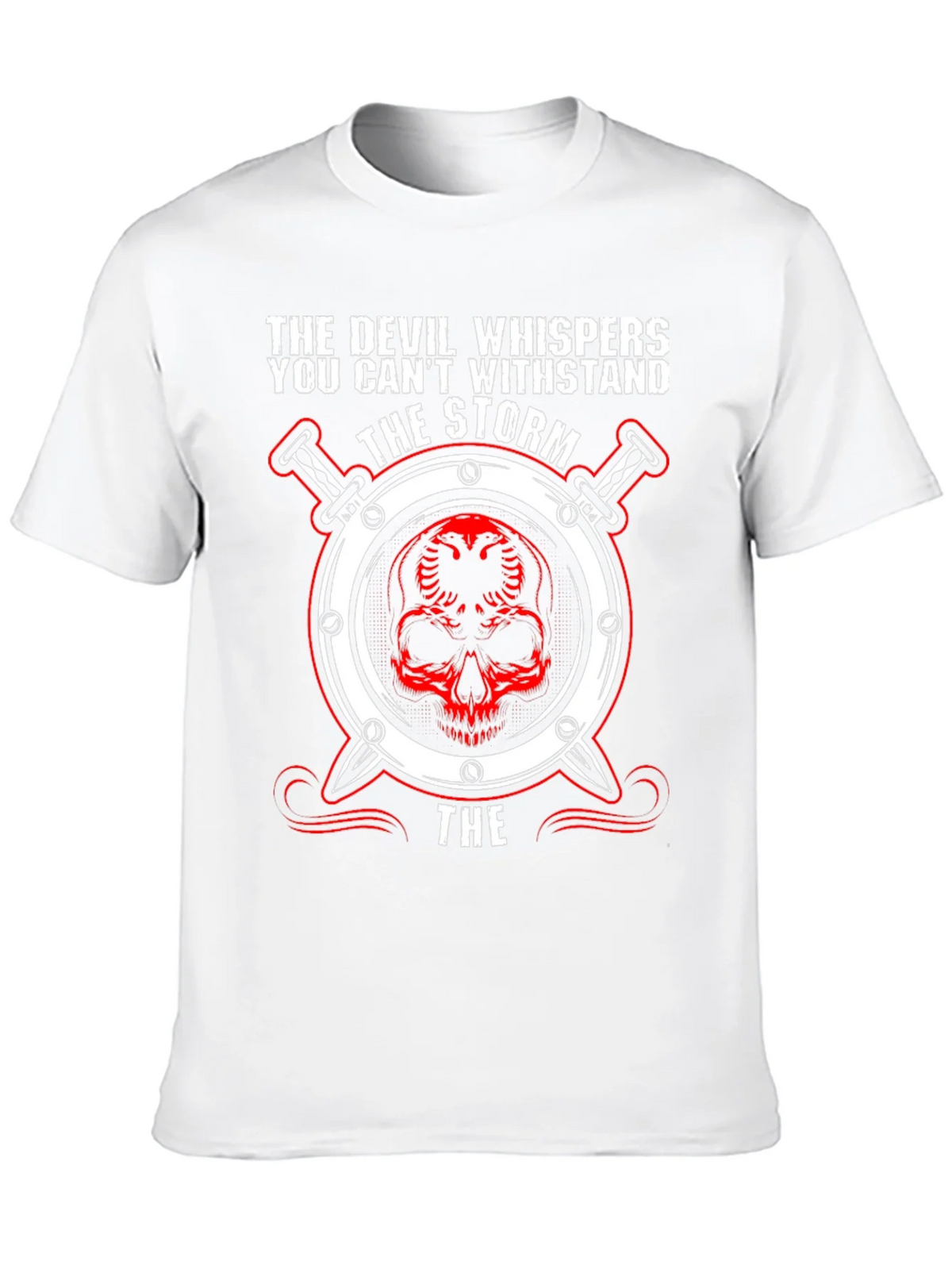Devil Whispers the Storm Graphic T-Shirt product image 9