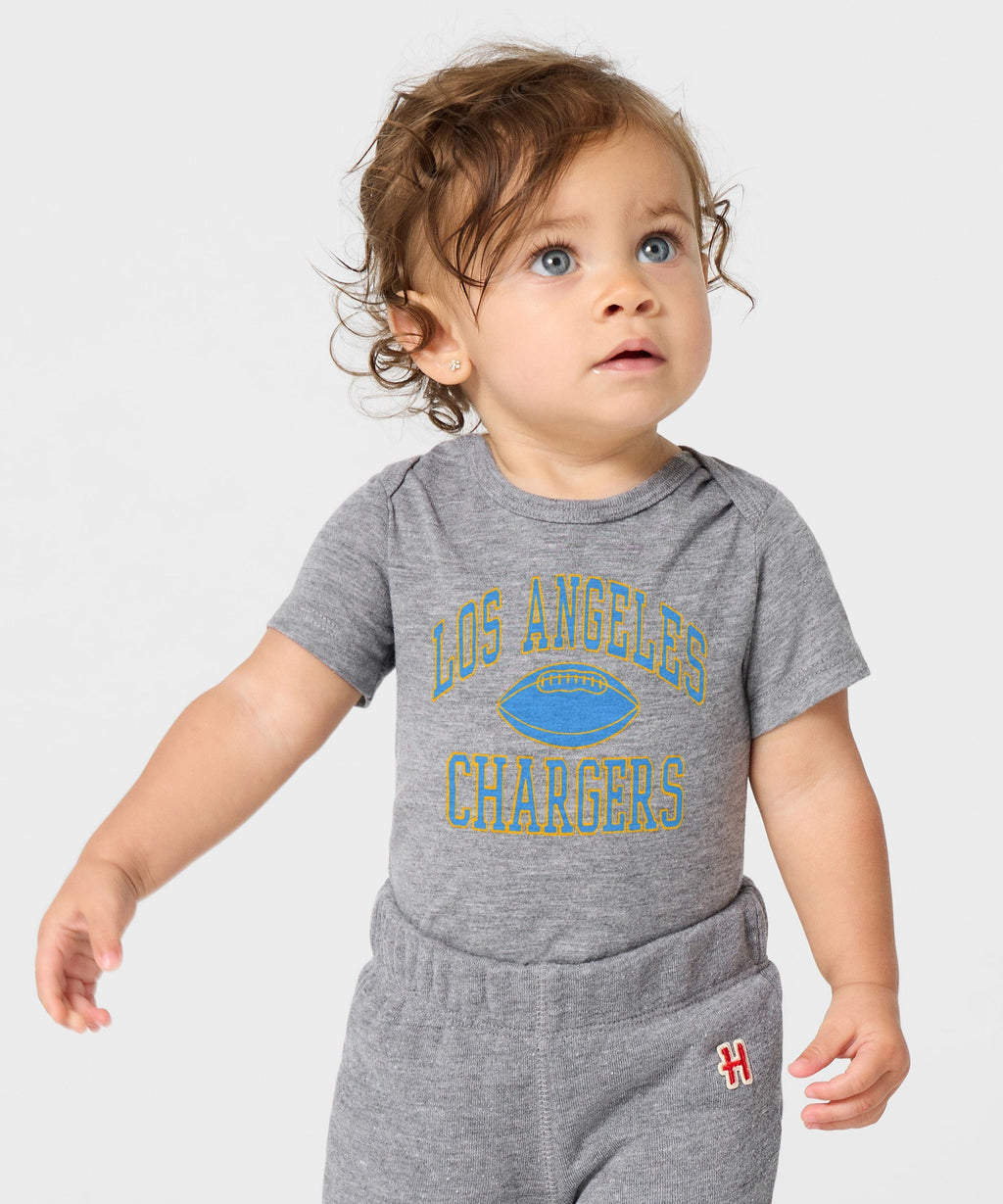 Los Angeles Chargers Gridiron Baby One Piece