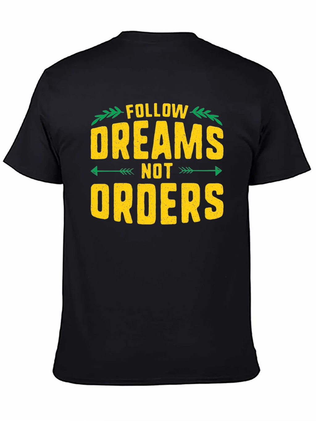 Follow Dreams Not Orders Graphic Tee - Black product image 4