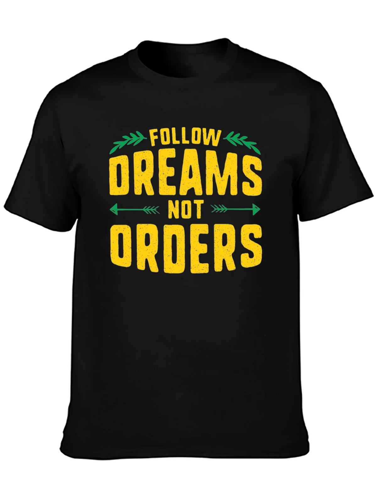 Follow Dreams Not Orders Graphic Tee - Black product image 3