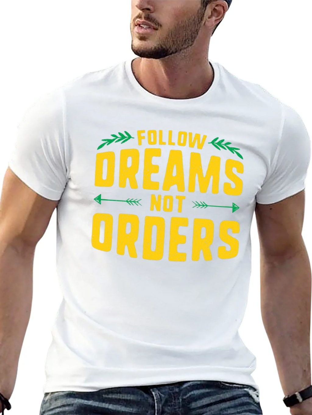 Follow Dreams Not Orders Graphic Tee - Black product image 12