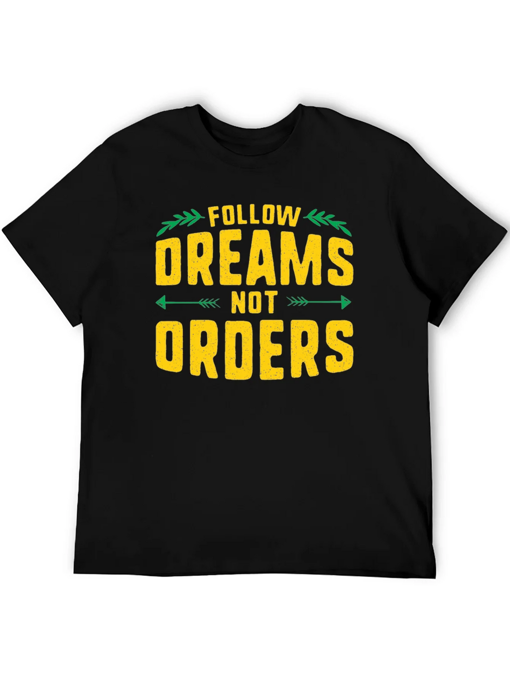 Follow Dreams Not Orders Graphic Tee - Black product image 5